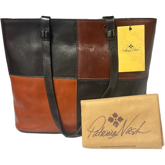 Patricia Nash Handbags - LAST ONE NWT Patricia Nash Genuine Leather Colorblock Tote NWT